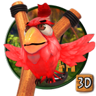 3d angry bird icône