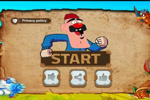 Angry grandpa run free game poster