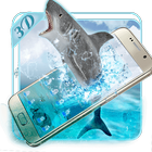 3D Roar Angry Shark Launcher icono