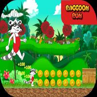 Run Run Raccoon Run in Jungle-poster