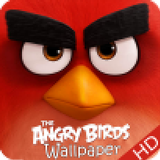 angry red wallpaper bird HD icône