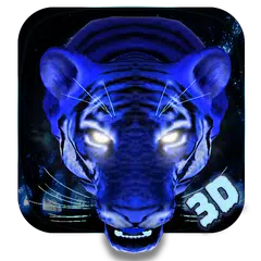 Ice Angry Tiger 3D Theme