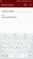 Simple Notepad - Password Prot capture d'écran 1