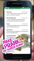 Bunny on your Screen Prank captura de pantalla 1