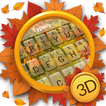 3D Animated Autumn Leaves Theme&Emoji Keyboard