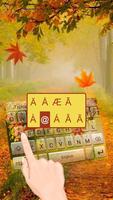 3D Animated Autumn Leaves Theme&Emoji Keyboard capture d'écran 1