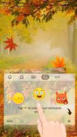 3D Animated Autumn Leaves Theme&Emoji Keyboard capture d'écran 3