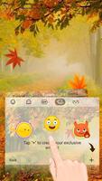 3D Animated Autumn Leaves Theme&Emoji Keyboard screenshot 3