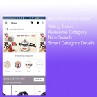 آیکون‌ e-Commerce app UI Demo
