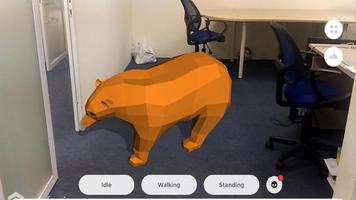 Animal 4D Free AR Low Poly- Augmented Reality capture d'écran 1