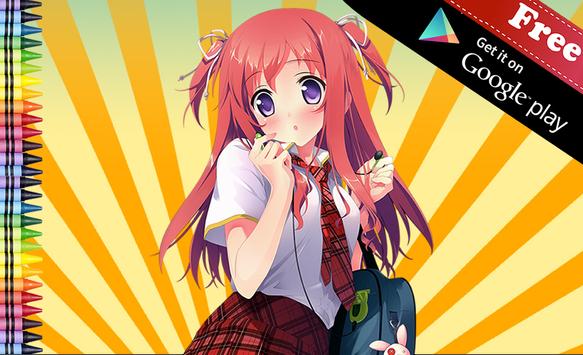 Anime Buku Mewarnai Apk Download Gratis Teka Teki Permainan Poster
