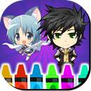 Anime Chibi Libro de Colorear APK