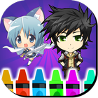 آیکون‌ Anime Chibi Coloring Book