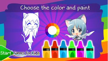 Anime Chibi Coloring Book Ekran Görüntüsü 1