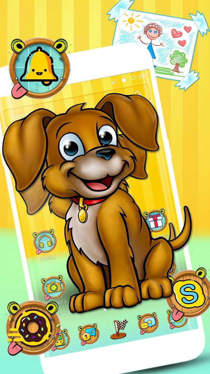 Android 用の 犬子犬アニメ漫画テーマ Apk をダウンロード