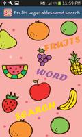 All Fruits Word Search Affiche