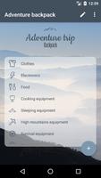 Survival backpack poster