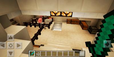 Hidden in the mountains house. MCPE map captura de pantalla 1