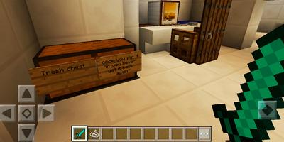 Hidden in the mountains house. MCPE map captura de pantalla 3