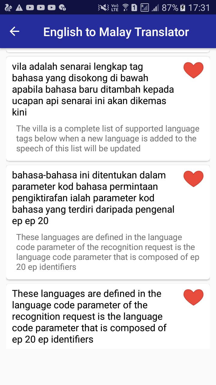 Parameter in malay