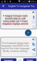 English Hungarian Translator Cartaz