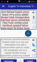 English Indonesian Translator الملصق