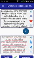 برنامه‌نما English Indonesian Translator عکس از صفحه
