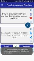 French Japanese Translator capture d'écran 3