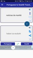 Portuguese Swahili Translator Cartaz