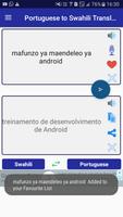 برنامه‌نما Portuguese Swahili Translator عکس از صفحه