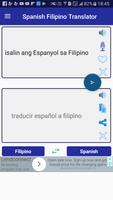 Spanish Filipino Translator captura de pantalla 1