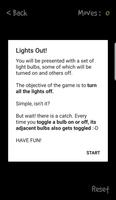 Lights Out : Puzzle game Cartaz