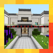 Town Highschool. Map for MCPE Zeichen