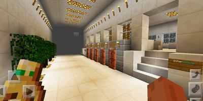 Town Highschool. Map for MCPE capture d'écran 3