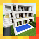 APK Three modern houses. Map for MCPE