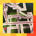 Incredible Roller Coaster World. Map for MCPE Zeichen