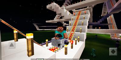 Incredible Roller Coaster World. Map for MCPE ảnh chụp màn hình 1