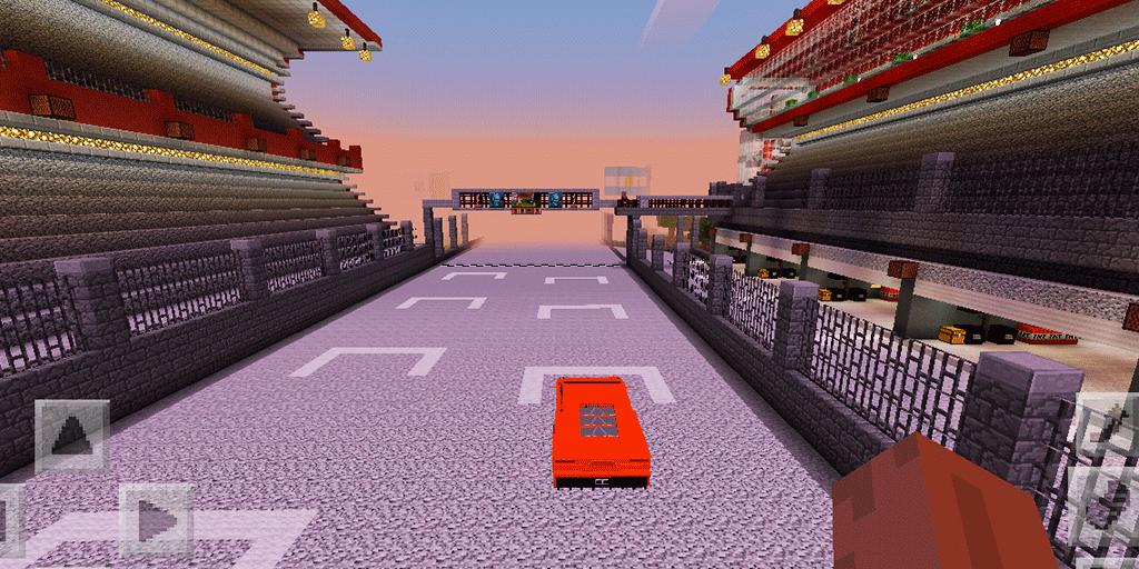 The Furious Racetrack Map For Mcpe For Android Apk Download - racetrack roblox