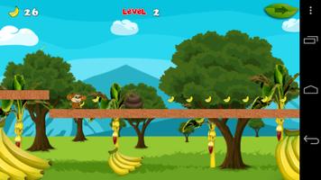 Monkey Jungle Banana اسکرین شاٹ 1