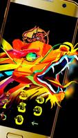 Abstract colorful dragon theme screenshot 2