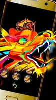 Abstract colorful dragon theme capture d'écran 3