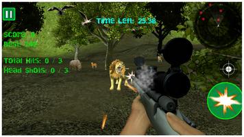 Jungle Zone Animal Hunter 3D Affiche