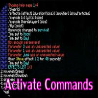 Activate Commands Mod for MCPE poster