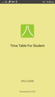 Student Time Table Affiche