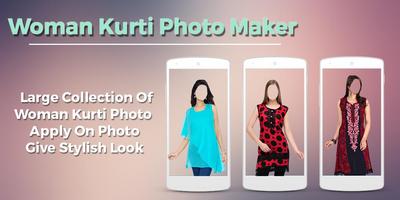 Women Kurti Photo Maker پوسٹر