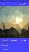 Triangulated. Lowpoly Art Tool ポスター