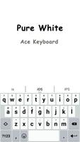 Pure White OS Keyboard Theme poster