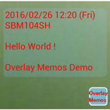Overlay Memos　オーバレイ メモ