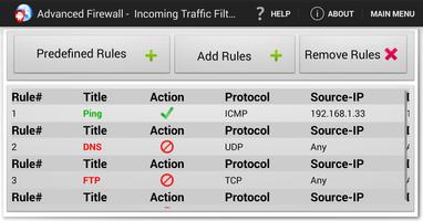 Advanced Firewall capture d'écran 3