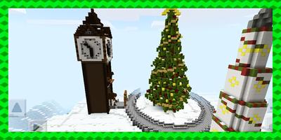 Poster Tomb Crafter. Christmas riddle. MCPE map